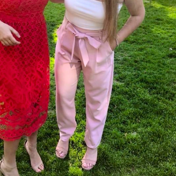 GLAMOROUS Brand Light Pink Trousers - Picture 1 of 7